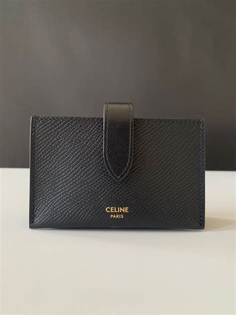 celine accordeon card holder|celine gold coin holders.